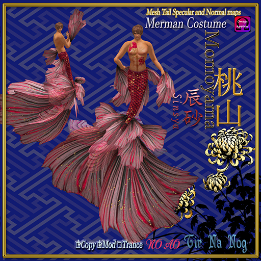 Meman Clothes Second Life Marketplace - **TNN**Merman costume =Momoyama= sinsya