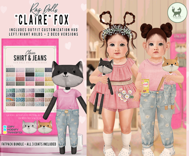 (FT) Rag Doll Fox - Claire: Fatpack