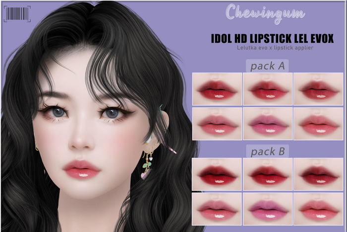 Chewingum IDOL HD LIPSTICK LEL EVOX PACK B BOX