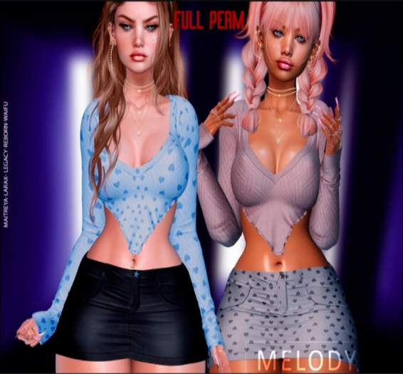 MELODY FULL PERM N129 DEMO N128 UPDATE GENX CLASSIC AND CVURVY