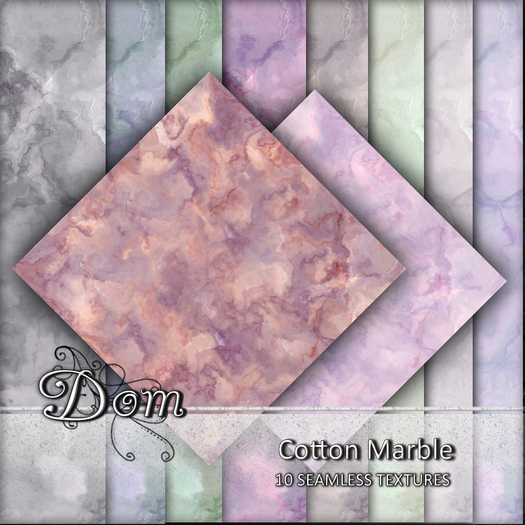 Dom - Cotton  Marble - 10 Textures