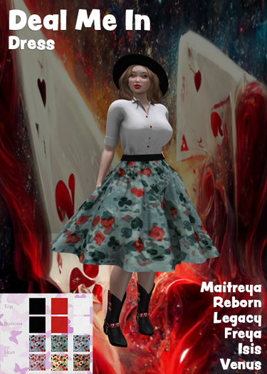 Deal Me In Dress BOXED