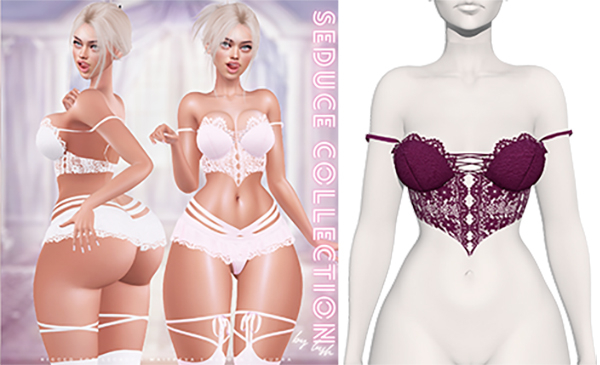 Lush - Seduce Lace Top Merlot