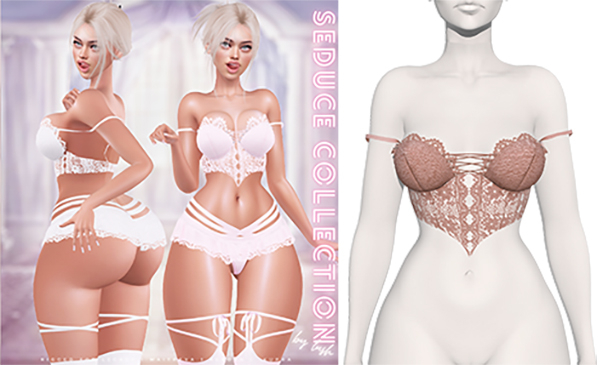 Lush - Seduce Lace Top Light Brown