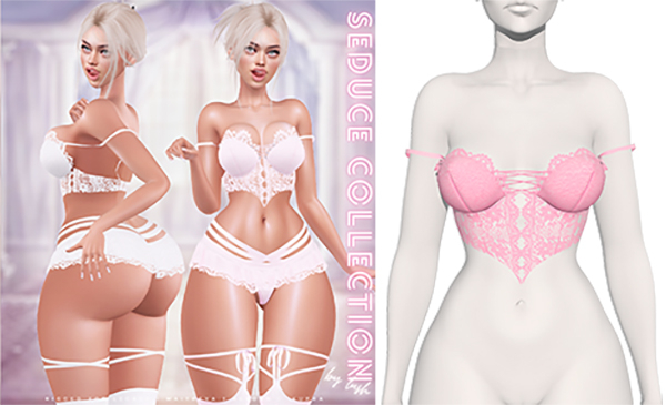 Lush - Seduce Lace Top Candy