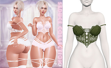 Lush - Seduce Lace Top Army Green