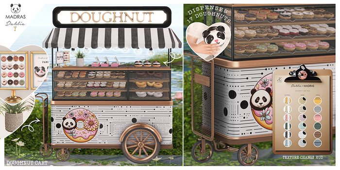 Dahlia X MADRAS - Doughnut Cart - FATPACK - Texture Change
