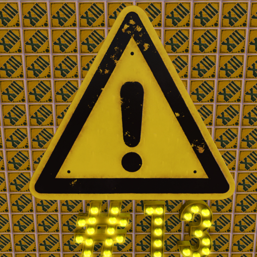 Warning sign general PBR