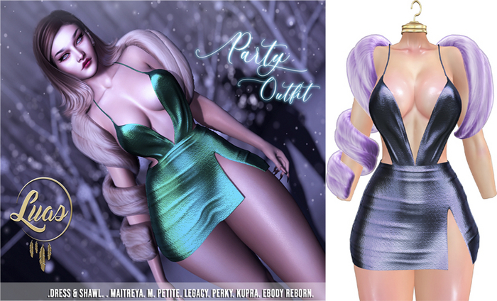 Luas Party Outfit Silver