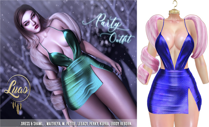 Luas Party Outfit Blue