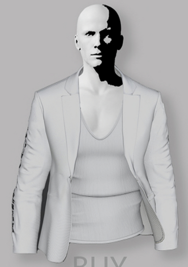 DON'T DUP Blazer+tank top WHITE