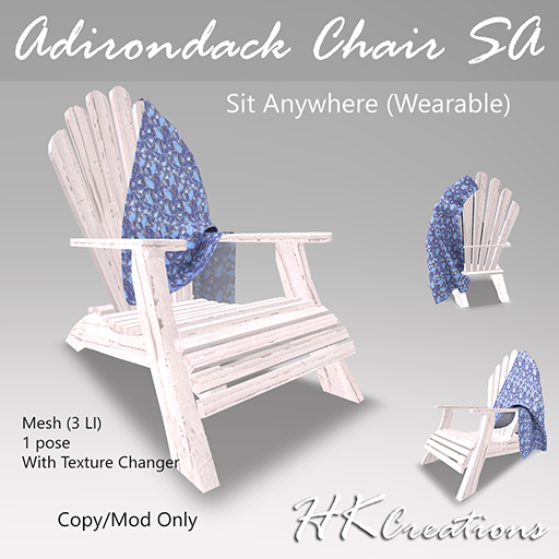 Adirondack Chair (ADD) Sit Anywhere