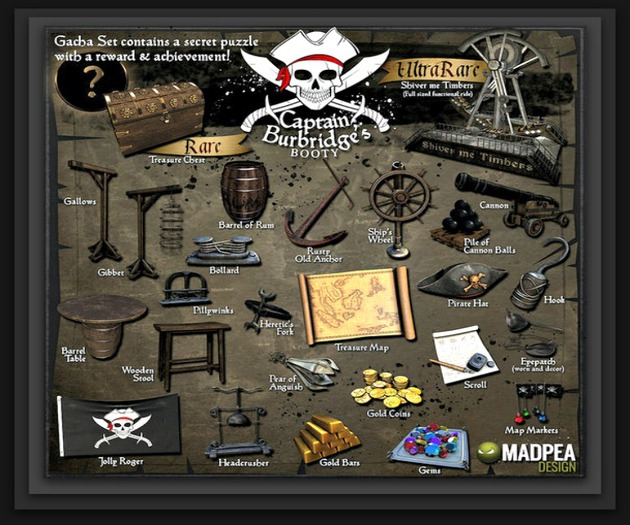 MadPea Captain Burbridge's Booty - Treasure Chest RARE