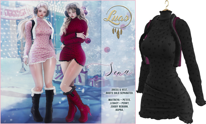 Luas Sena Outfit Black & Berry