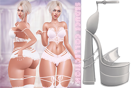 Lush - Seduce Platforms Light Grey