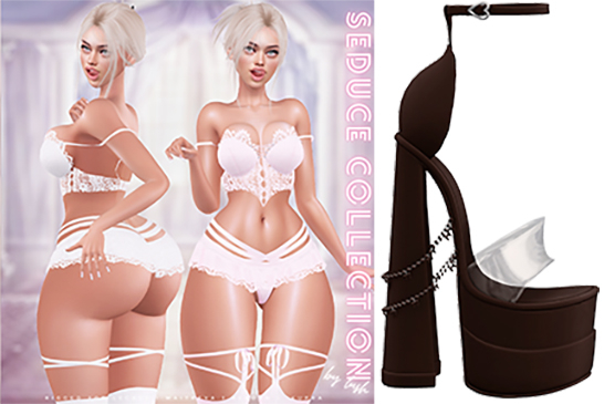 Lush - Seduce Platforms Dark Brown