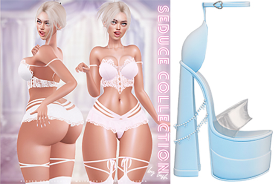 Lush - Seduce Platforms Baby Blue