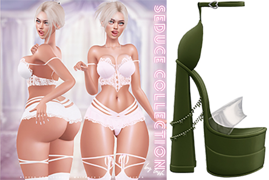 Lush - Seduce Platforms Army Green