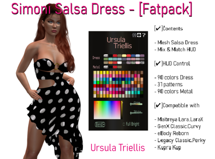 6977 Simoni Salsa Dress - [Fatpack]