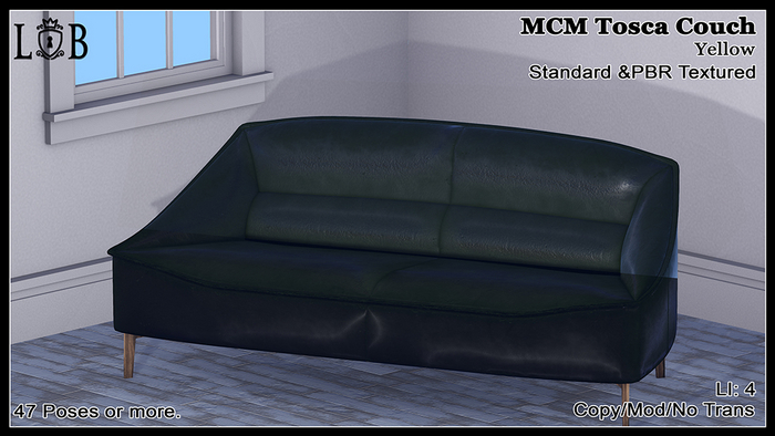 ~L:B~ MCM Couch- Green- (Boxed)