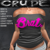 Brat. Women's Shoulder Shirt L (WOL) <Wear Me>