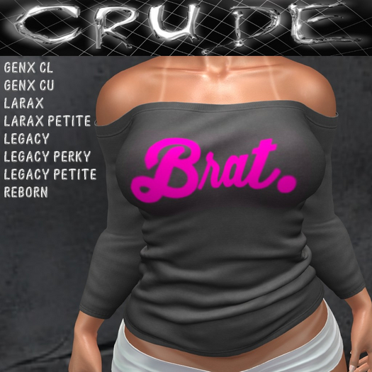 Brat. Women's Shoulder Shirt LS (WOLS)  <Wear Me>