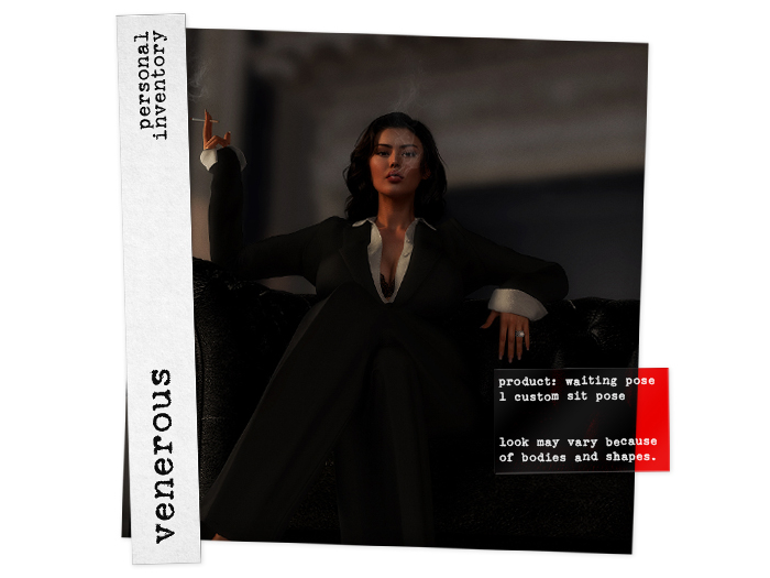 venerous :: "waiting" sit pose