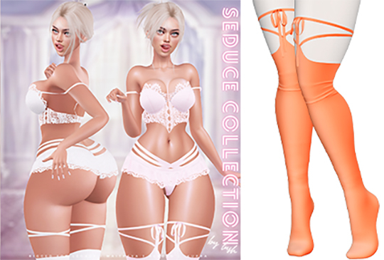 Lush - Seduce Stockings Orange