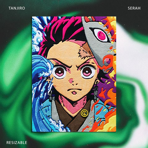 Serah : 'Tanjiro' Rug or Wall Decor