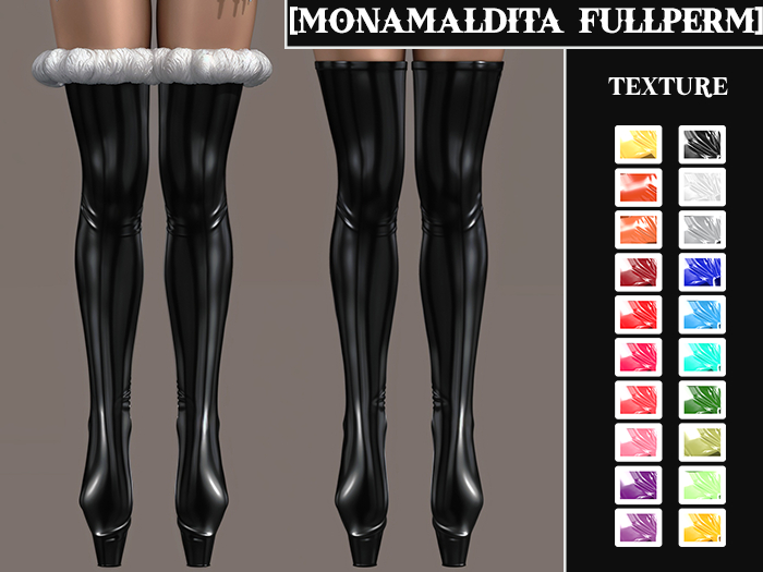 #49 - MONAMALDITA - Texture Latex - Shoes