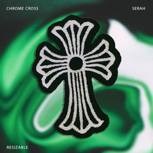 Serah : 'Chrome Cross' Rug or Wall Decor