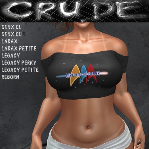 Live Long and Prosper Women's Shoulder Shirt S (WOS)  <Wear Me>