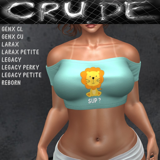 Sup (Lion) Women's Shoulder Shirt S (WOS)  <Wear Me>