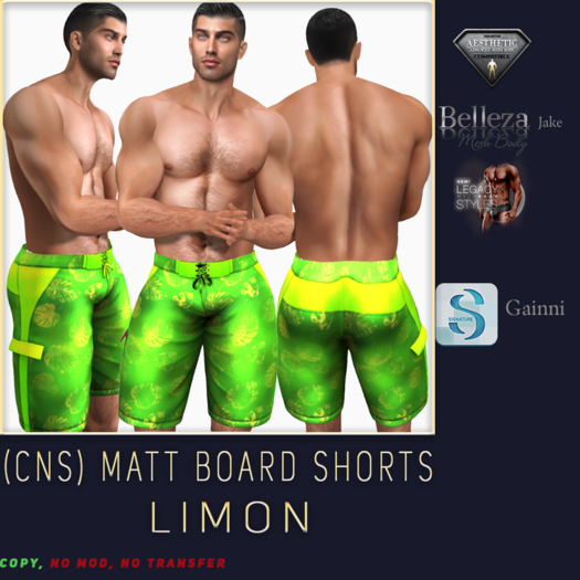 (CNS) Matt Board Shorts Limon  (Add)