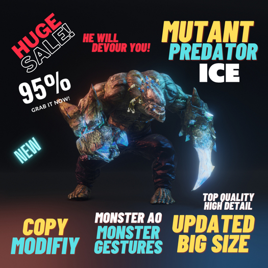 Mutant Predator Ice Element Avatar Bundle 95% OFF
