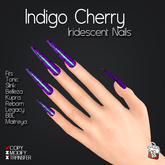 ~TL~ Cherry Indigo Iridescent Nails