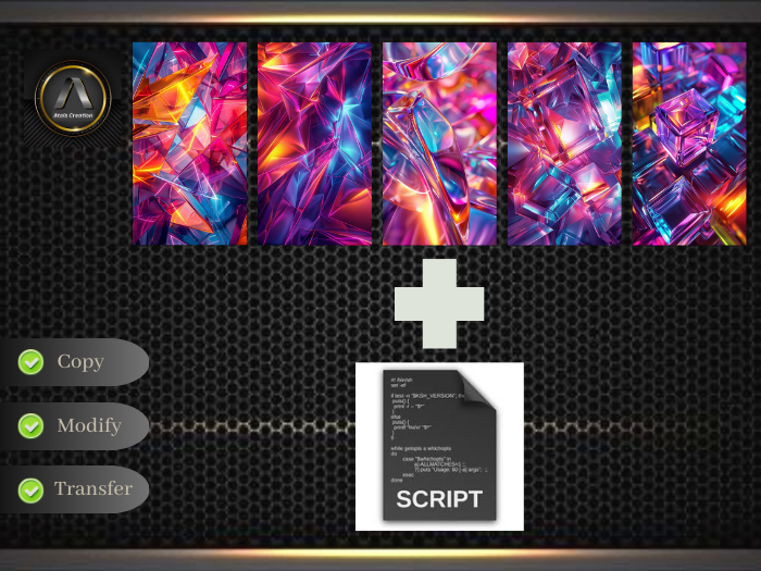 Neon 3D Crystals. txt.