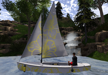 Falcon Class Yellow Flowers Applier Hull and Sails