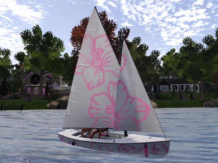 Falcon Class Pink Flowers Applier Hull and Sails