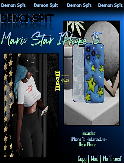 -DS- Mario Star Iphone 15 