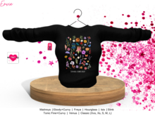 YOURMOM /\ - Envie ' Stay Wild Blk ' Women's Sweater