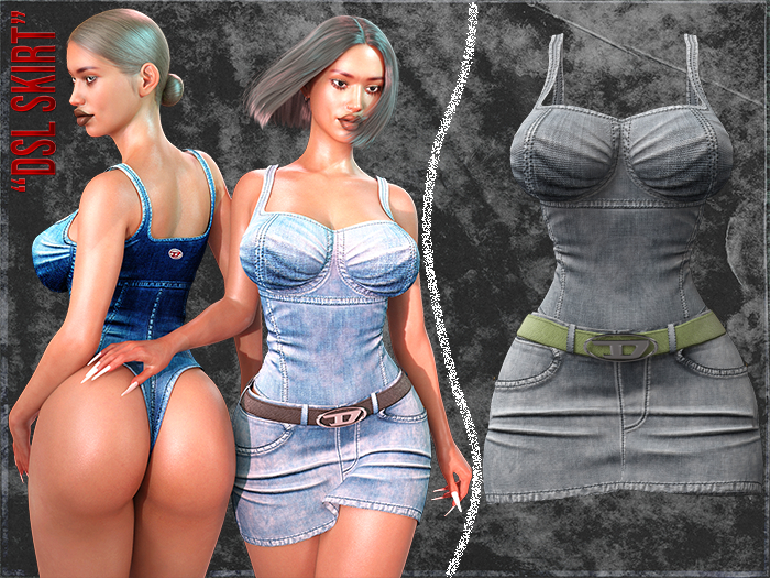 DILEMMA - DSL Denim Skirt v5 