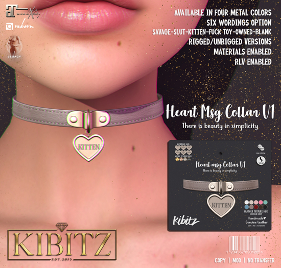Kibitz - Heart msg collar v1 - fatpack