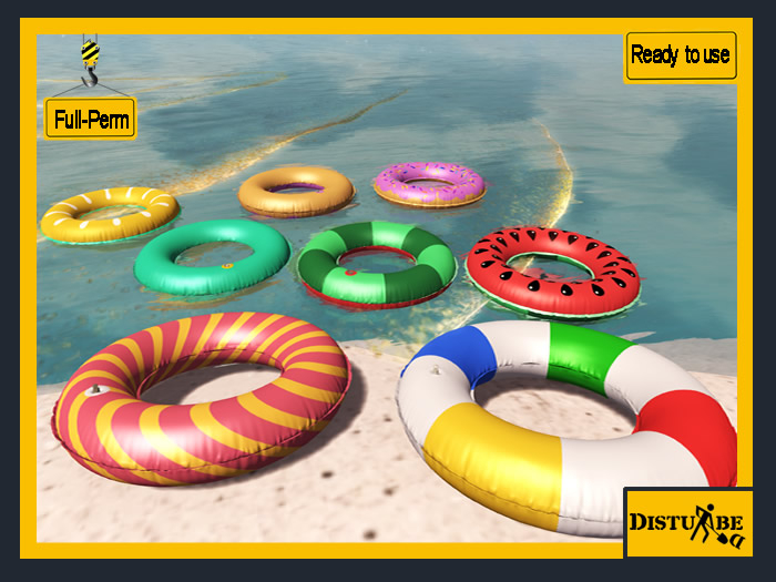Second Life Marketplace - ::DisturbeD:: Summer Fun - Ring Float Pack ...