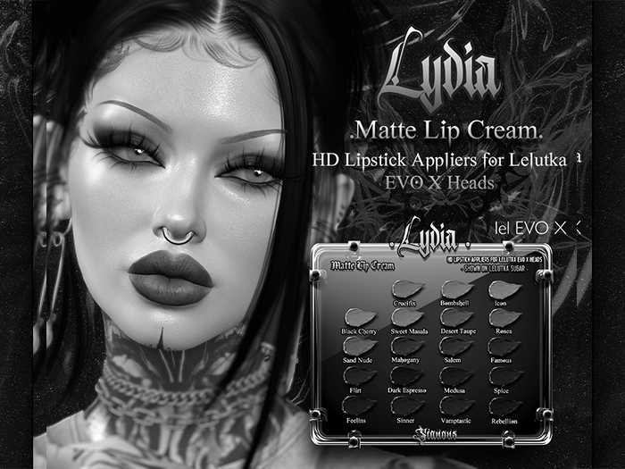 .SN. Lydia Matte Lip Cream DEMO -Lel EVOX-