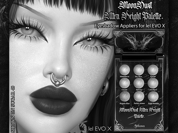 .SN. MoonDust Ultra Bright Eyeshadow Lel EVOX . DEMO