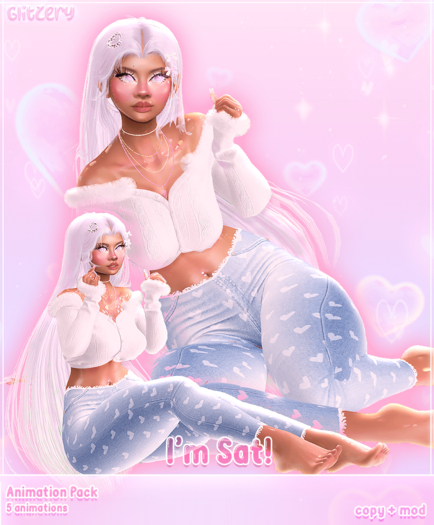 Glitzery ~ I'm Sat! Animation Sit Pack