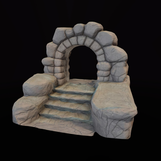 {S} Full Perm Stone Step Entrance