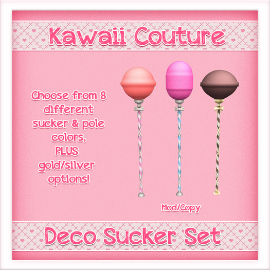 Kawaii Couture Deco Suckers 