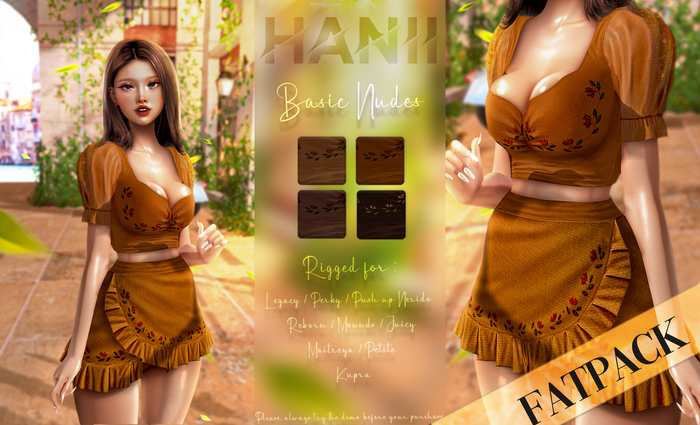 HANII - Basic Nudes Tops CHOCOLATES FATPACK